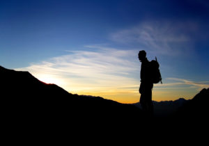Stubaital, Austria, climber, sunrise Stubaital, Austria, climber, sunrise